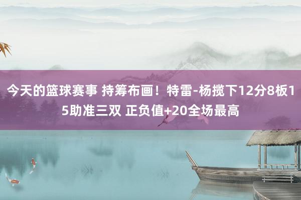 今天的篮球赛事 持筹布画！特雷-杨揽下12分8板15助准三双 正负值+20全场最高