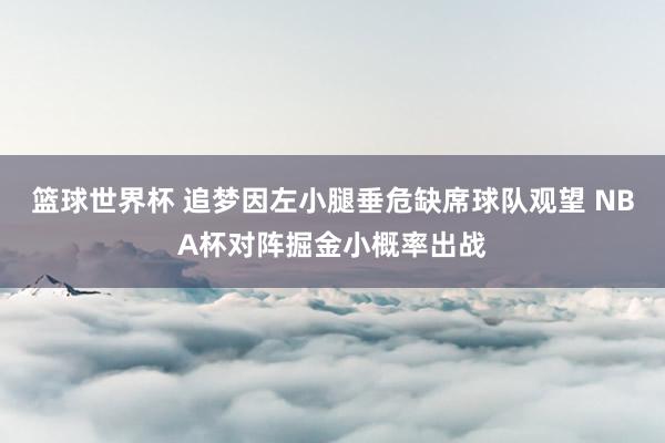 篮球世界杯 追梦因左小腿垂危缺席球队观望 NBA杯对阵掘金小概率出战